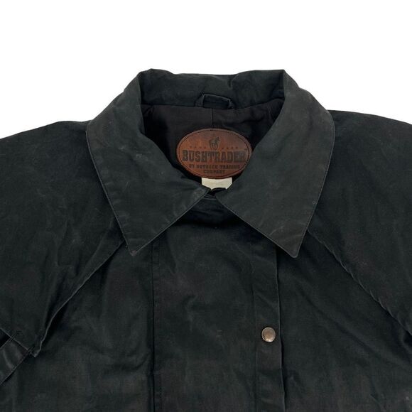 Outback Trading Men's Bush Trader Waterproof Western Oilskin Jacket Black Small - Picture 3 of 12